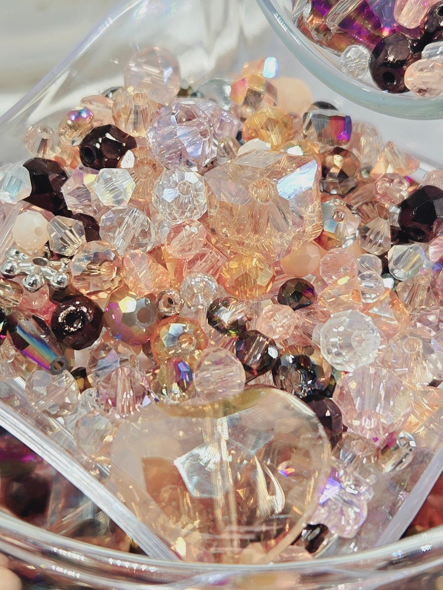 Learise Exclusive "Baby's Breath" Glass Bead Soup Mix (30g Pkg)