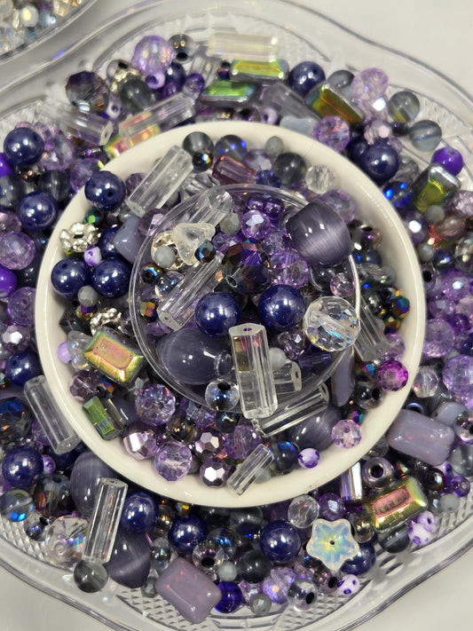 Learise Exclusive "Lilacs on Ice" Glass Bead Soup Mix (30g Pkg)