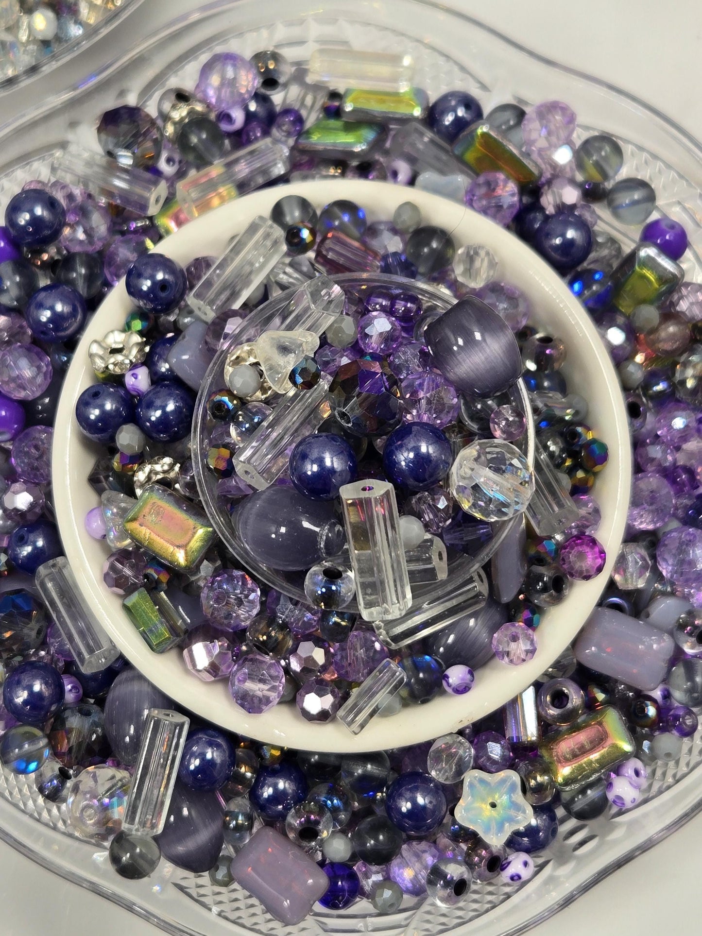 Learise Exclusive "Lilacs on Ice" Glass Bead Soup Mix (30g Pkg)