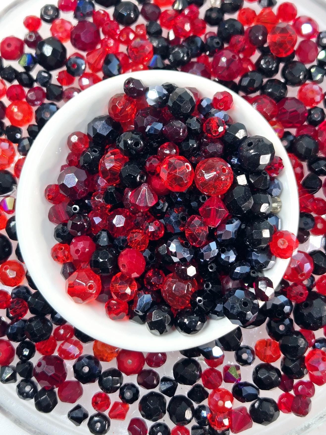 Learise Exclusive "Midnight Flame" Glass Bead Soup Mix (30g Pkg)