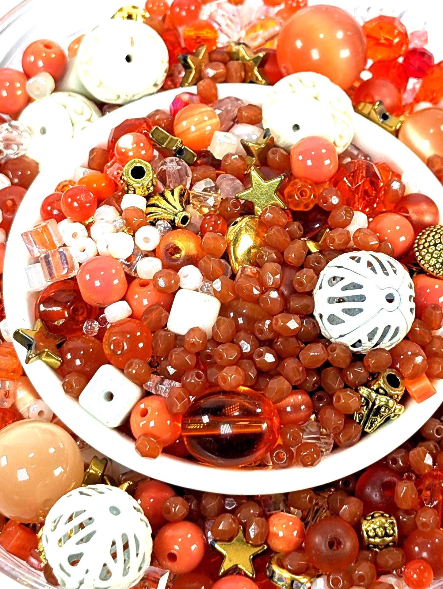 Learise Exclusive "Orange Cream" Glass Bead Soup Mix (30g Pkg)