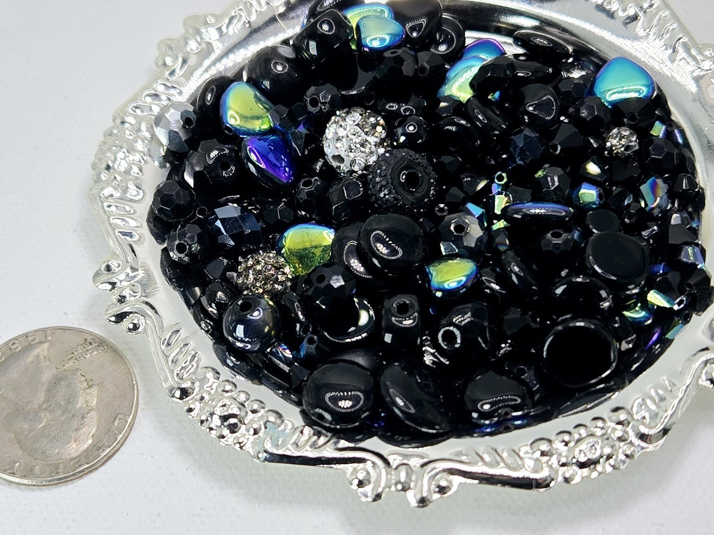 Learise Exclusive "Little Black Dress" Glass Bead Soup Mix (30g Pkg)