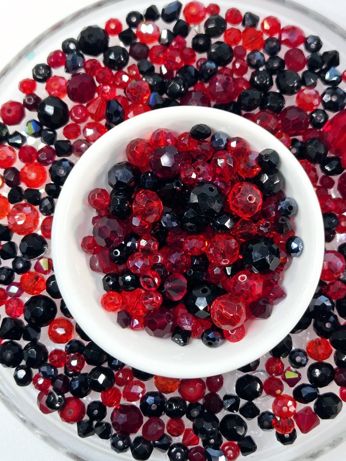 Learise Exclusive "Midnight Flame" Glass Bead Soup Mix (30g Pkg)