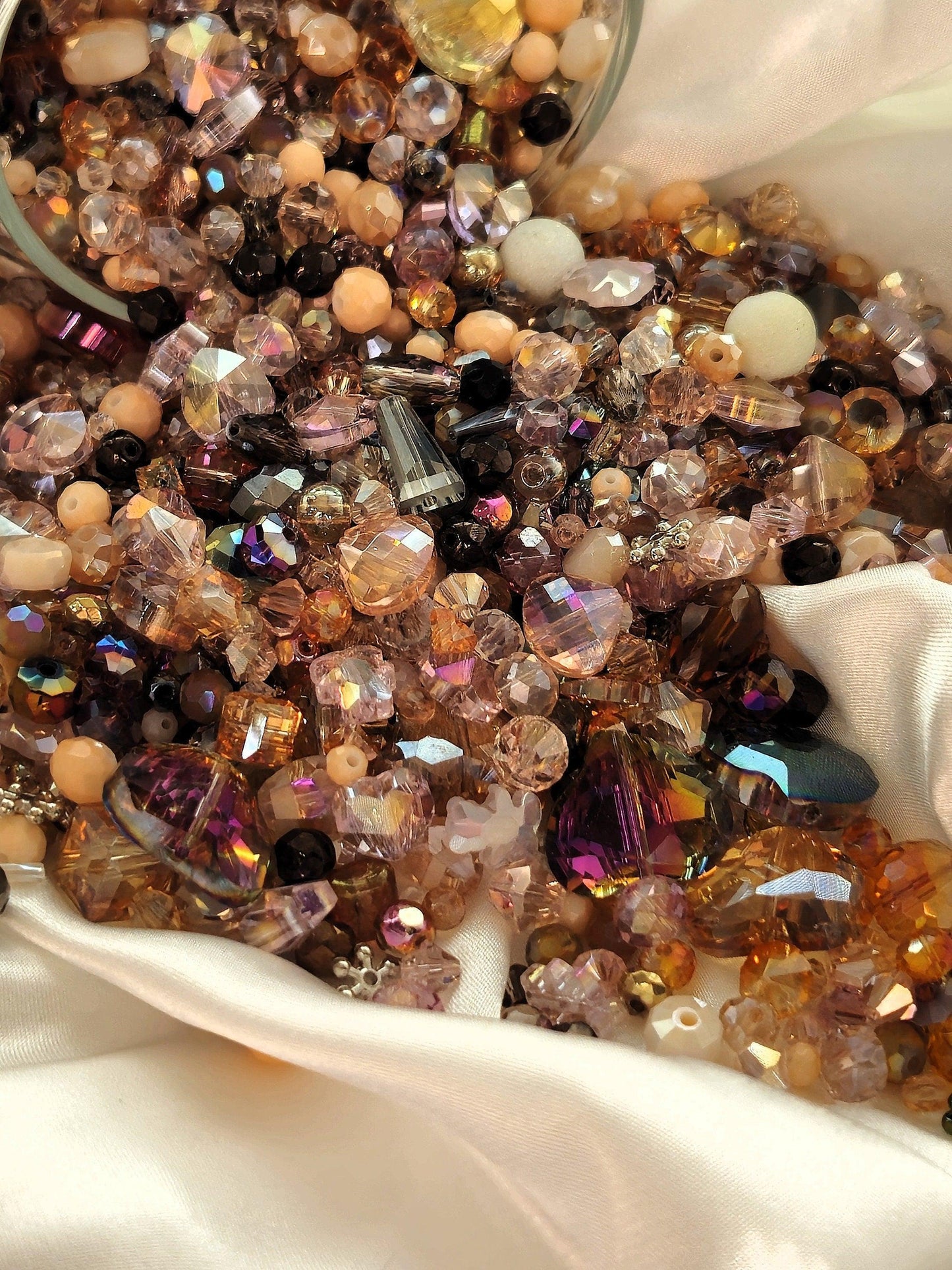 Learise Exclusive "Baby's Breath" Glass Bead Soup Mix (30g Pkg)