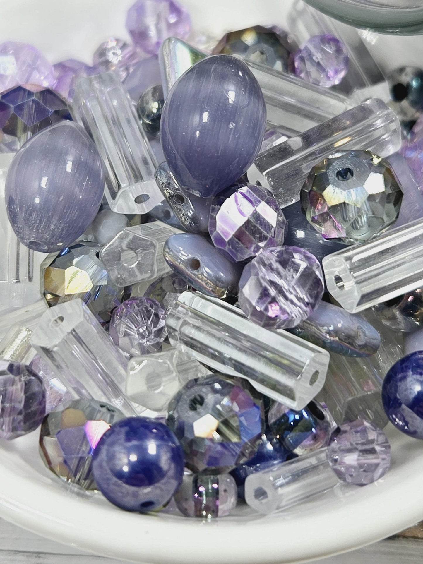 Learise Exclusive "Lilacs on Ice" Glass Bead Soup Mix (30g Pkg)