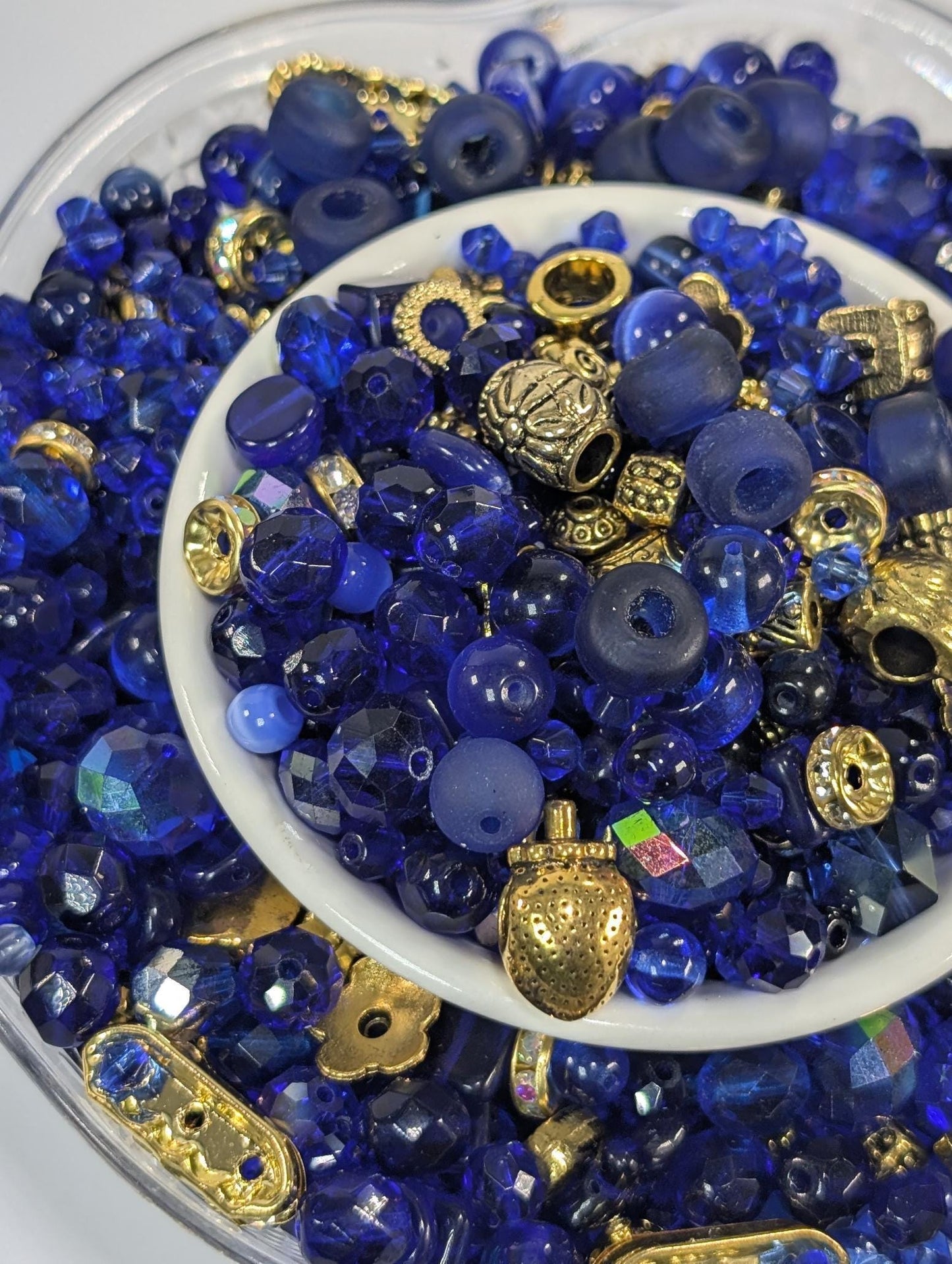 Learise Exclusive "Royally Blue" Glass Bead Soup Mix (30g Pkg)