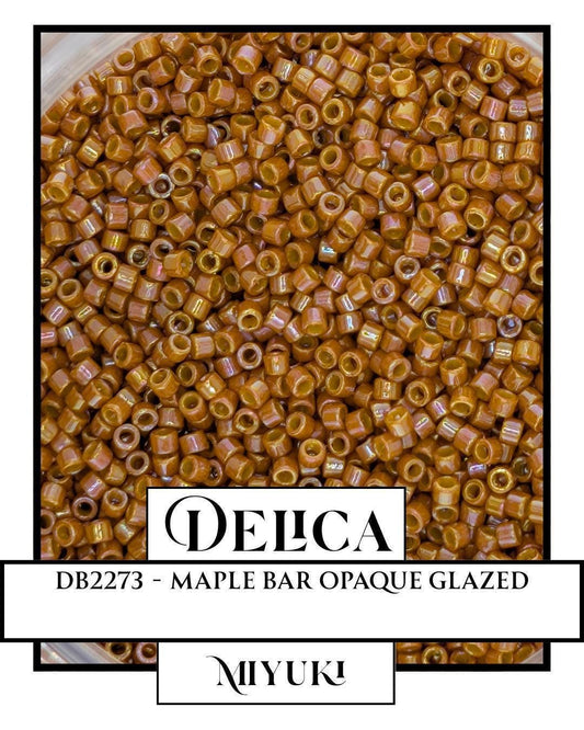 DB2273-Miyuki Delica 11/0:Maple Bar O/GL (7 gram pkg ~1400 Pcs)