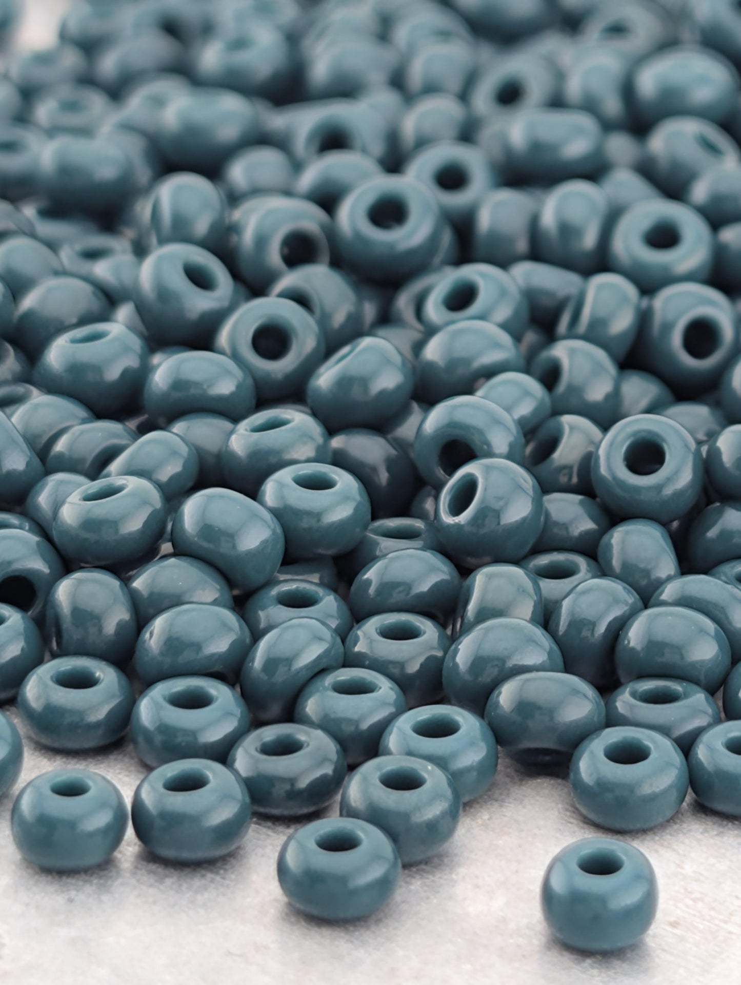 Opaque Emerald Green | Preciosa Ornela Seed Beads | Size 8/0 | 15g Pkg ~630 pcs