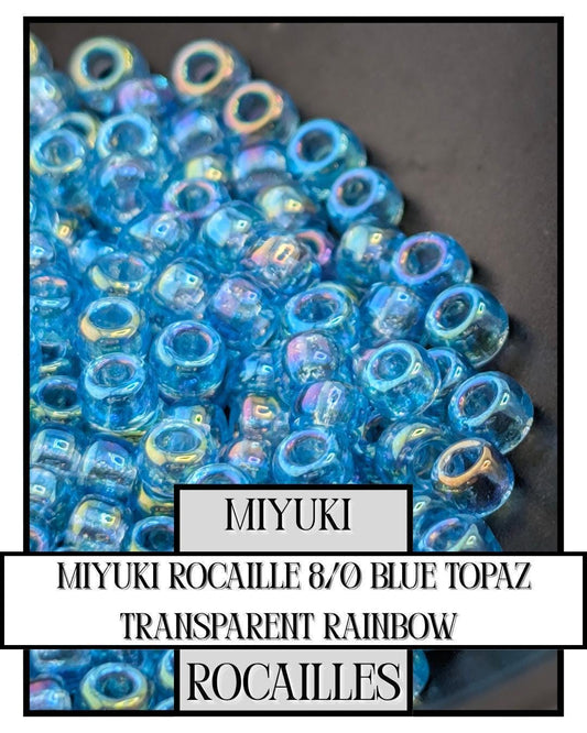 8-0260 Miyuki Rocaille 8/0 | Blue Topaz Transparent Rainbow 20g