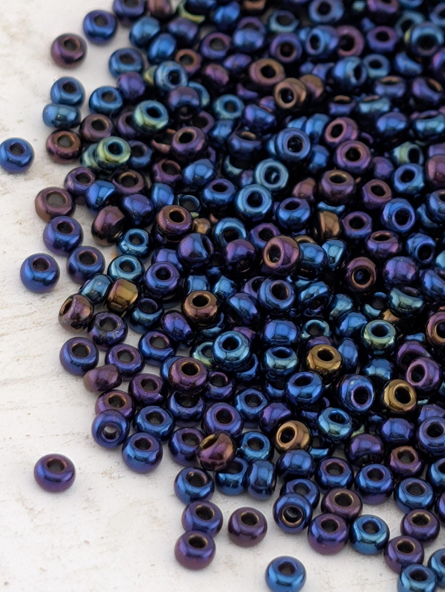 Preciosa Opaque Blue Iris Size 11/0 15g pkg