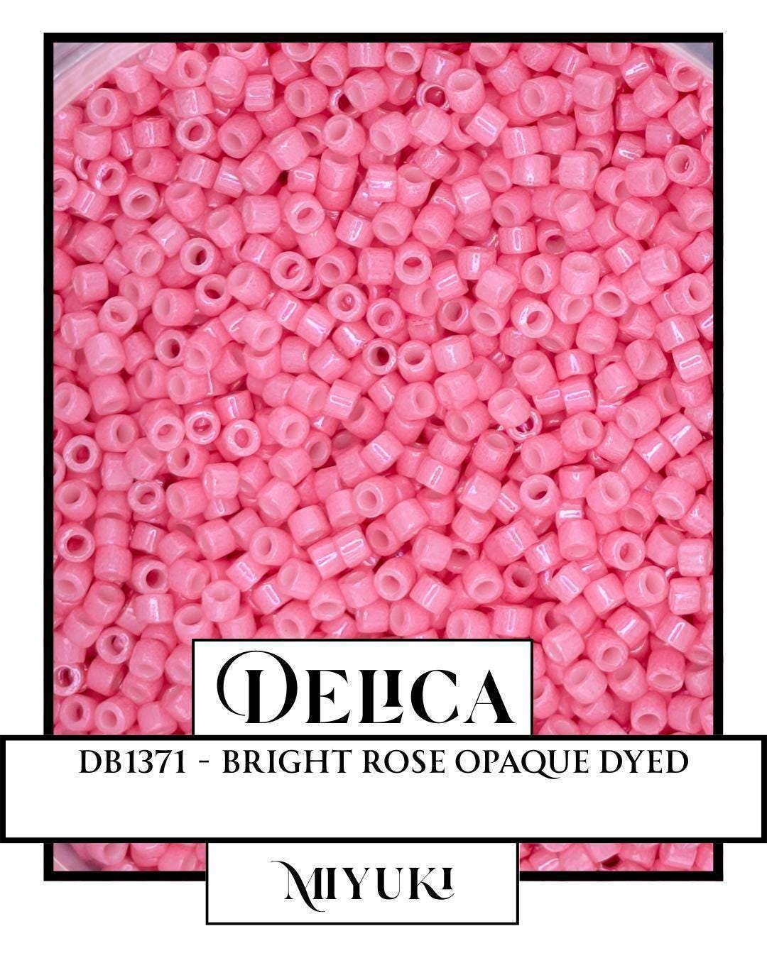 DB1371-Miyuki Delica 11/0:Bright Rose O (D) (7 gram pkg ~1400 Pcs)