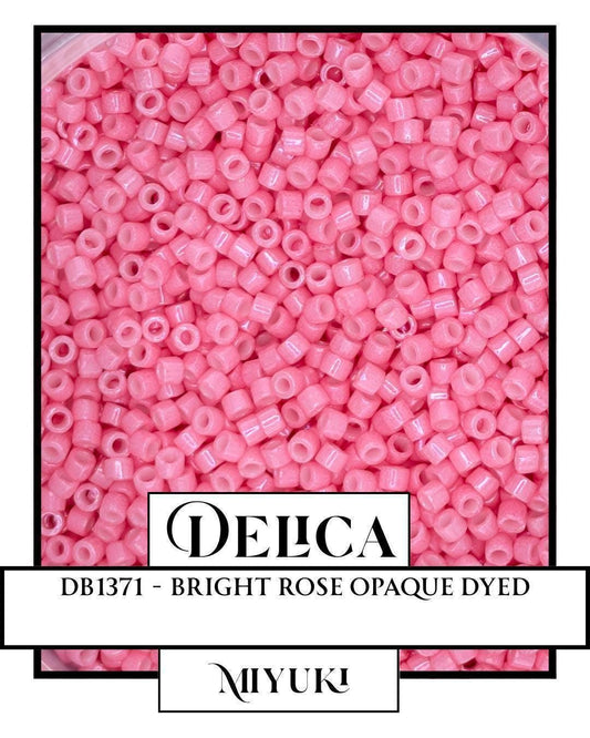 DB1371-Miyuki Delica 11/0:Bright Rose O (D) (7 gram pkg ~1400 Pcs)