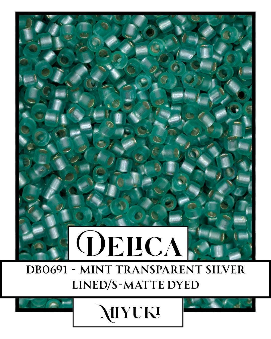 DB0691-Miyuki Delica 11/0:Mint T/SL/S-MA (D) (7 gram pkg ~1400 Pcs)