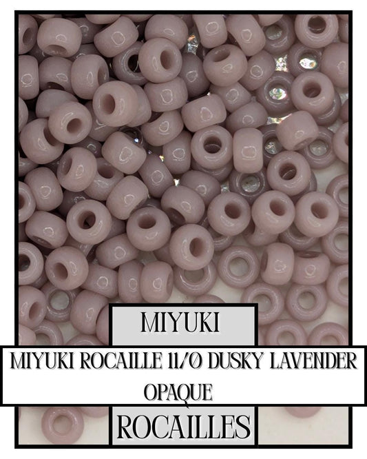 11-0410 Miyuki Rocailles 11/0 | Dusky Lavender Opaque20g