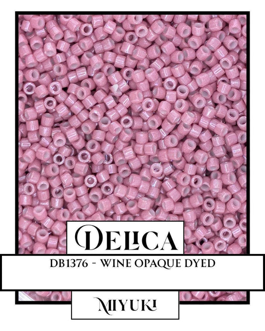 DB1376-Miyuki Delica 11/0:Wine O (D) (7 gram pkg ~1400 Pcs)