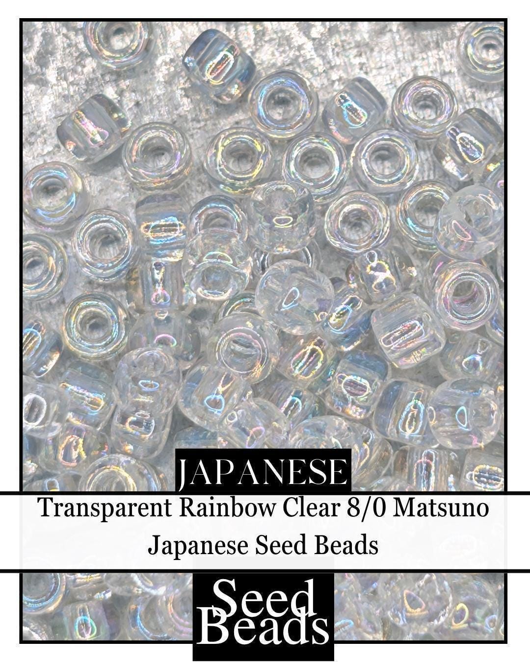 8210SB Transparent Rainbow Clear 8/0 (15g pkg)