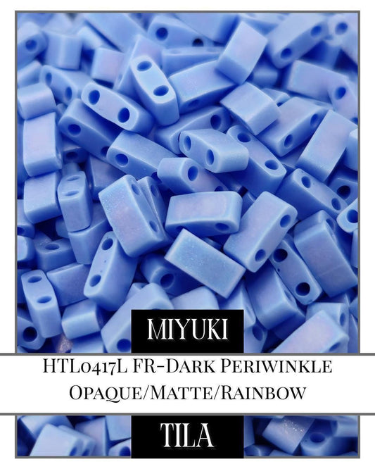 HTL0417LF-Miyuki Tila Beads:Dark Periwinkle (7.5g pkg)