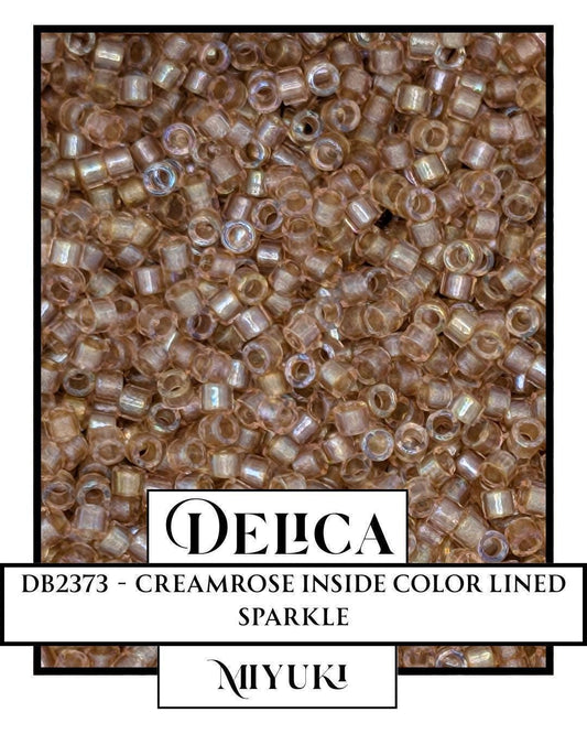DB2373-Miyuki Delica 11/0:Creamrose ICL/R (D) (7 gram pkg ~1400 Pcs)