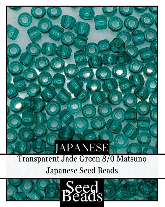 8282SB Transparent Jade Green 8/0 (15g pkg)