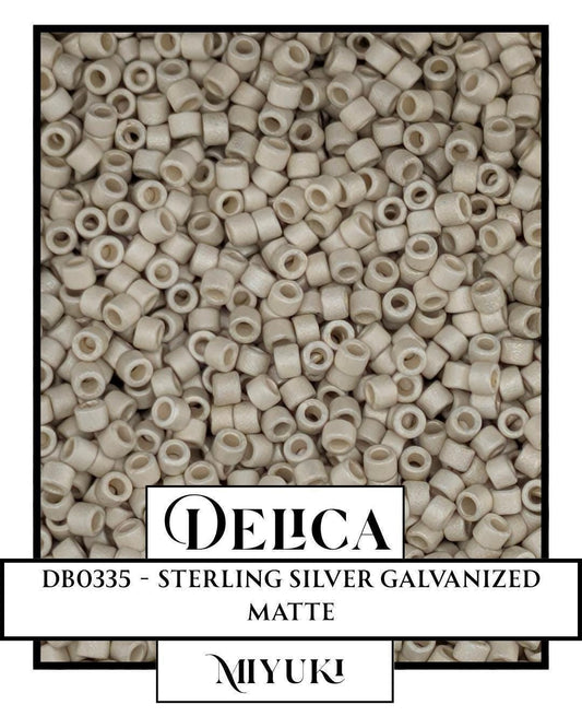 DB0335-Miyuki Delica 11/0:Sterling Silver GA MA (7 gram pkg ~1400 Pcs)