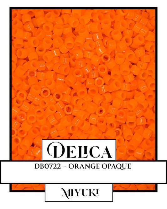 DB0722-Miyuki Delica 11/0:Orange O (7 gram pkg ~1400 Pcs)