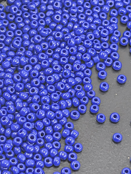 Opaque Blue True Cuts 11c | Preciosa Ornela Seed Beads | Size 8/0 | 15g Pkg ~630 pcs
