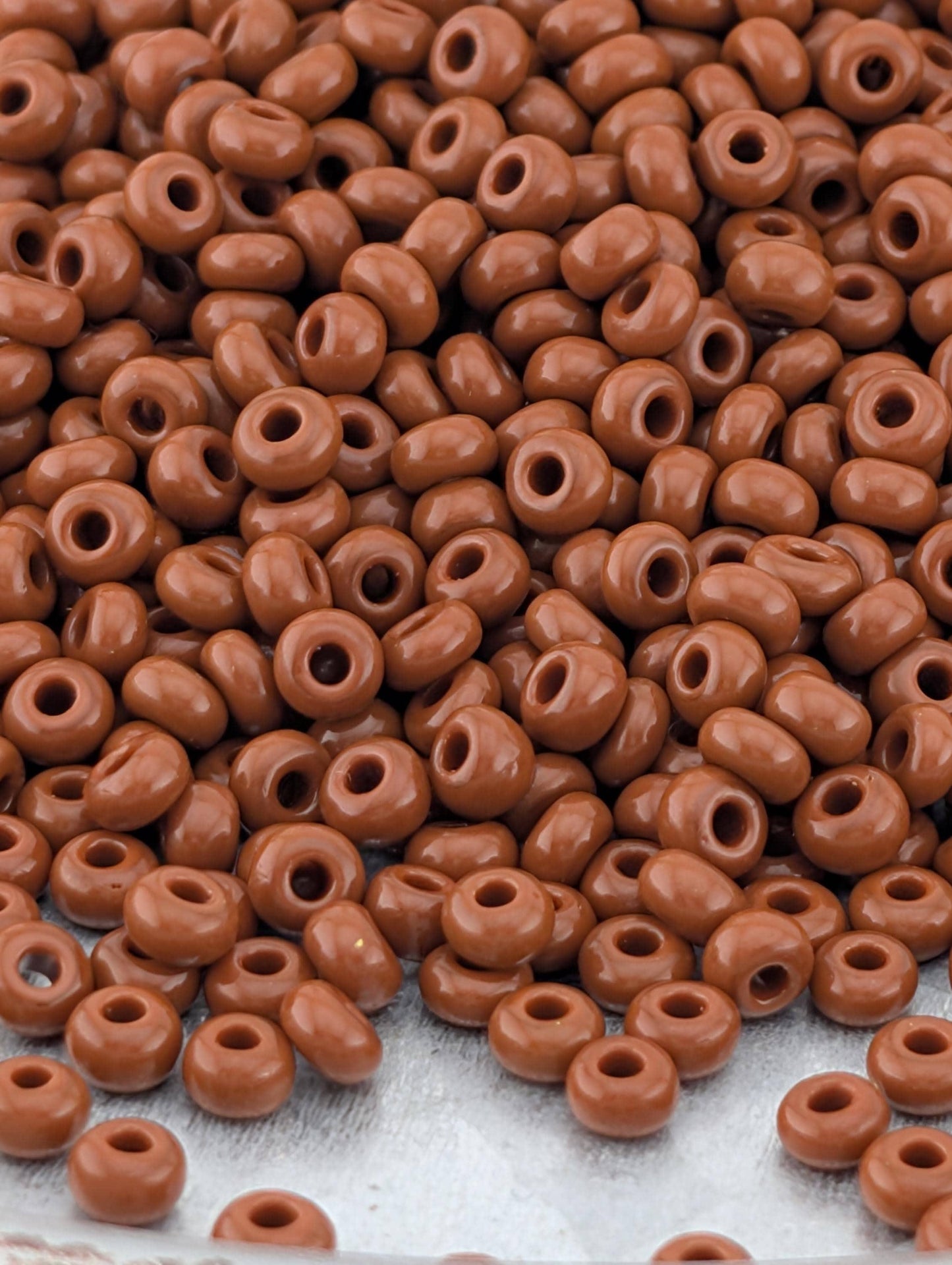 Opauqe Brown  | Preciosa Ornela Seed Beads | Size 10/0 | 15g Pkg  ~1425 pcs