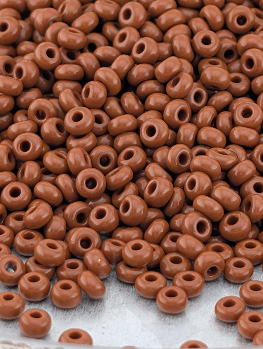 Opauqe Brown  | Preciosa Ornela Seed Beads | Size 10/0 | 15g Pkg  ~1425 pcs