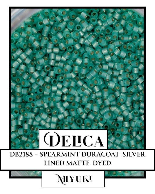 DB2188-Miyuki Delica 11/0:Spearmint DC SL MA (D) (7 gram pkg ~1400 Pcs)