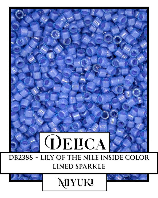 DB2388-Miyuki Delica 11/0:Lily of the Nile ICL (D) (7 gram pkg ~1400 Pcs)
