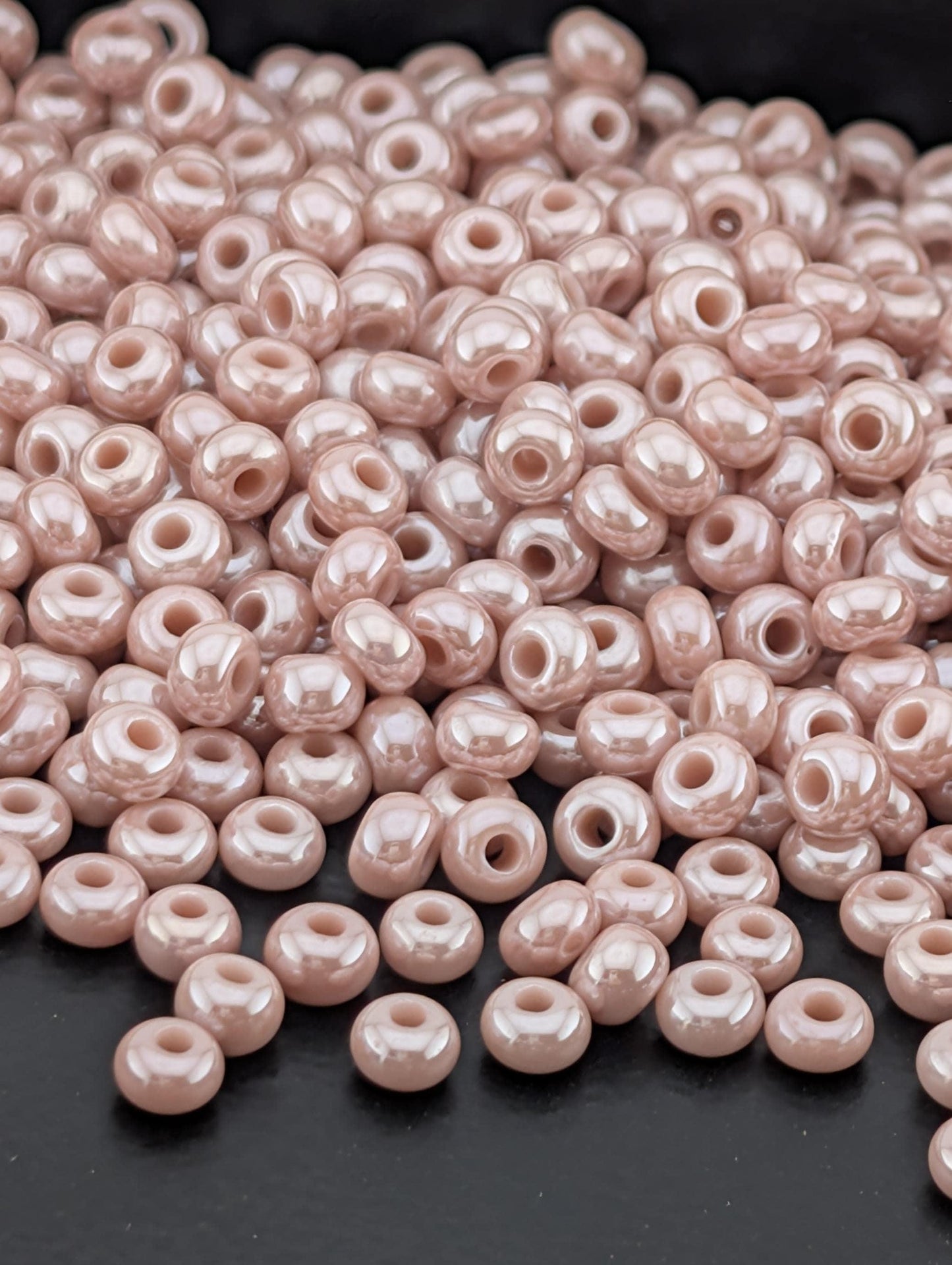 Opaque Rose Luster | Preciosa Ornela Seed Beads | Size 8/0 | 15g Pkg ~630 pcs