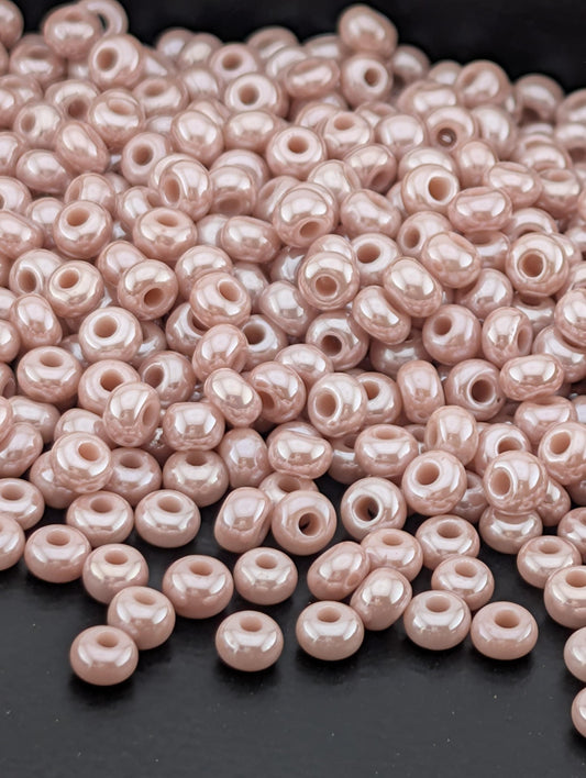 Opaque Rose Luster | Preciosa Ornela Seed Beads | Size 8/0 | 15g Pkg ~630 pcs