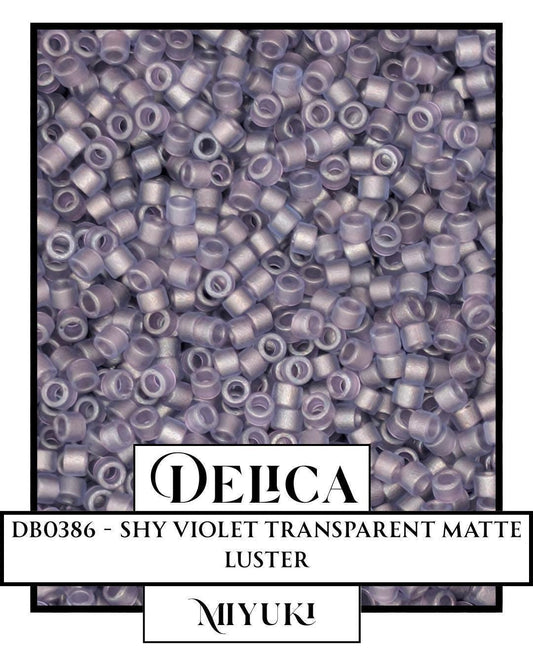 DB0386-Miyuki Delica 11/0:Shy Violet T/MA/L (7 gram pkg ~1400 Pcs)
