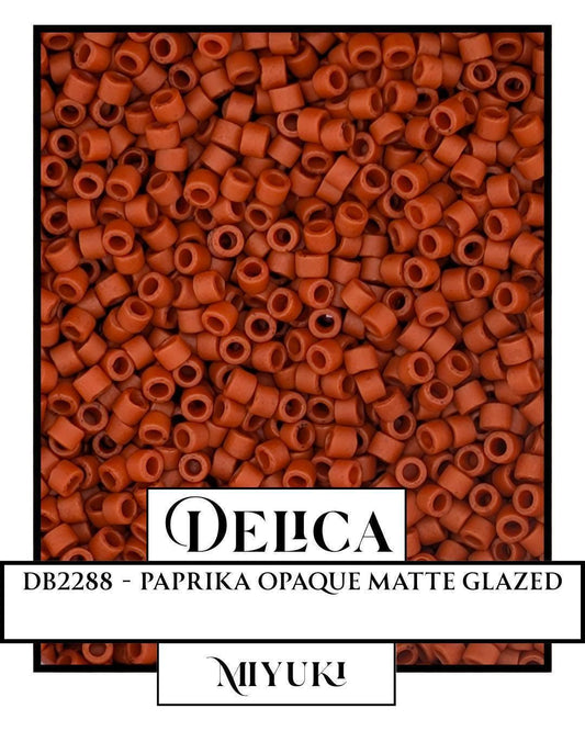 DB2288-Miyuki Delica 11/0:Paprika O/MA/GL (7 gram pkg ~1400 Pcs)