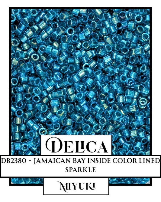 DB2380-Miyuki Delica 11/0:Jamaican Bay ICL (D) (7 gram pkg ~1400 Pcs)