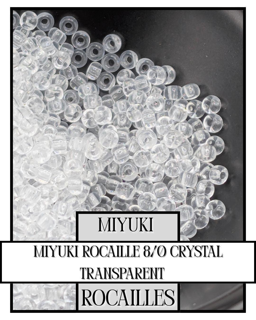 8-0131 Miyuki Rocaille 8/0 | Crystal Transparent 20g