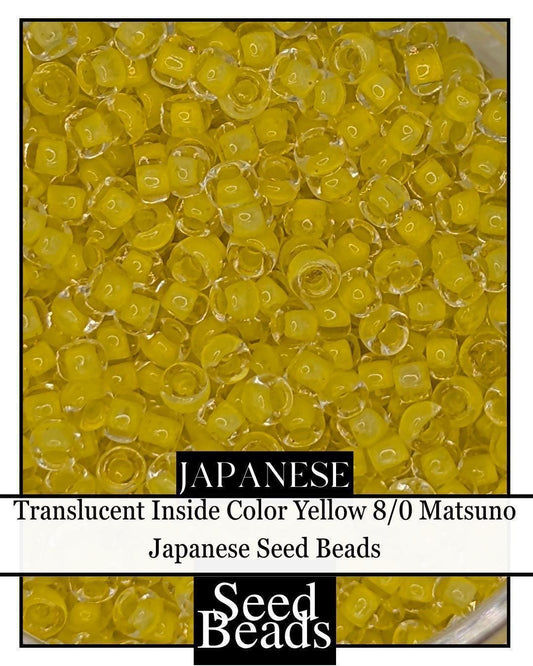 8288SB Translucent Inside Color Yellow 8/0 (15g pkg)