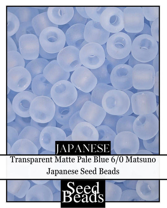 5575SB Transparent Matte Pale Blue 6/0 (15g Pkg)