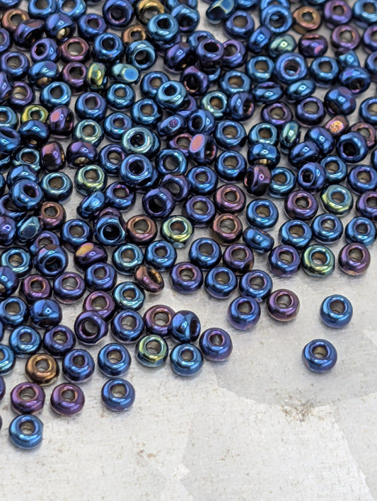 Opaque Blue Iris True Cuts 11c | Preciosa Ornela Seed Beads | Size 8/0 | 15g Pkg ~630 pcs