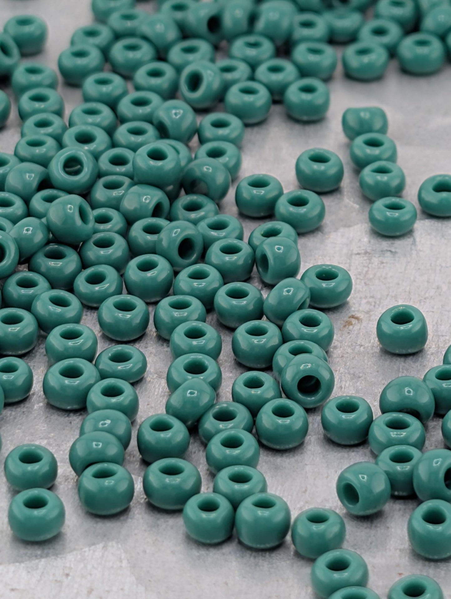 Opaque Green | Preciosa Ornela Seed Beads | Size 8/0 | 15g Pkg ~630 pcs