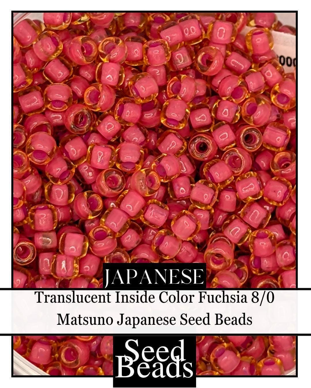 8322SB Translucent Inside Color Fuchsia 8/0 (15g pkg)