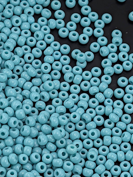 Opaque Turquoise Green   | Preciosa Ornela Seed Beads | Size 10/0 | 15g Pkg  ~1425 pcs
