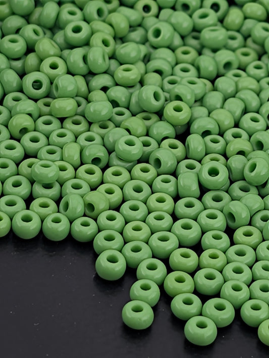 Opaque Mint Green | Preciosa Ornela Seed Beads | Size 8/0 | 15g Pkg ~630 pcs
