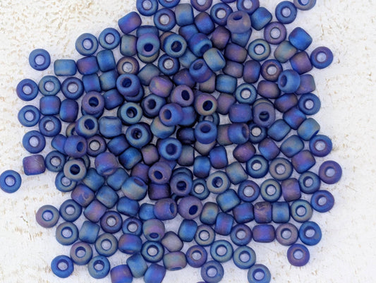 5948SB Transparent Frosted Rainbow Cobalt 6/0 (15g Pkg)