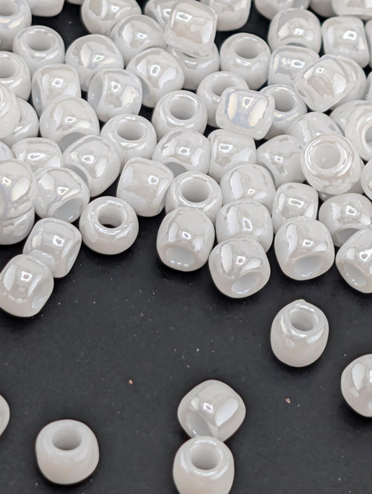 TOHO White Luster Round Size 6/0 Tube 2.5" (Approx ~8-9g)