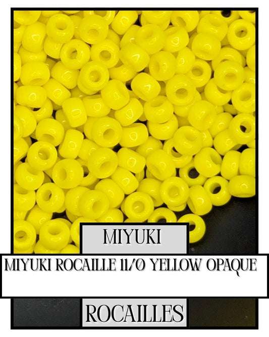 11-0404 Miyuki Rocailles 11/0 | Yellow Opaque20g
