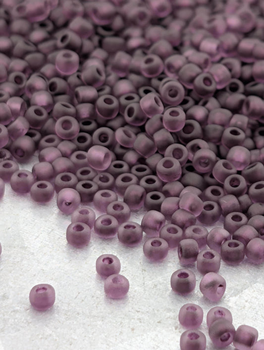 4714SB  Translucent Inside Dyed Color Dark Mauve  11/0