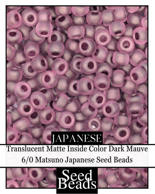 5446SB Translucent Matte Inside Color Dark Mauve 6/0 (15g Pkg)