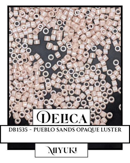 DB1535-Miyuki Delica 11/0-Pueblo Sands O/L  (7 gram pkg ~1400 Pcs)