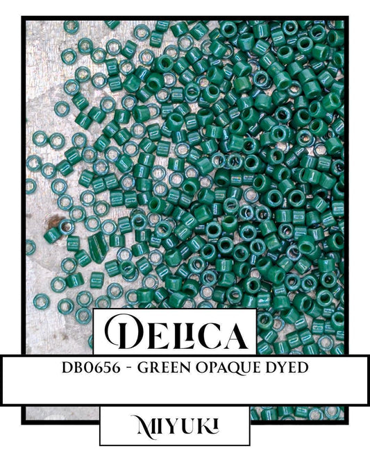DB0656-Miyuki Delica 11/0:Green O (D) (7 gram pkg ~1400 Pcs)